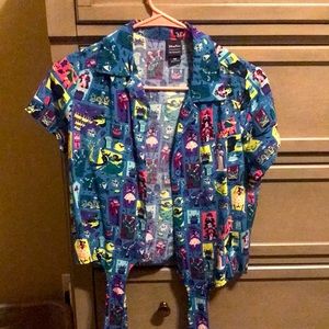 Disney Haunted Mansion Her Universe Button-Up Shirt Small